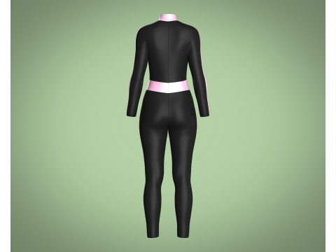 Ladies Swimming Tracksuit 3D Modell