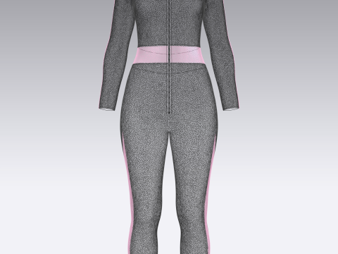Ladies Swimming Tracksuit 3D Modell