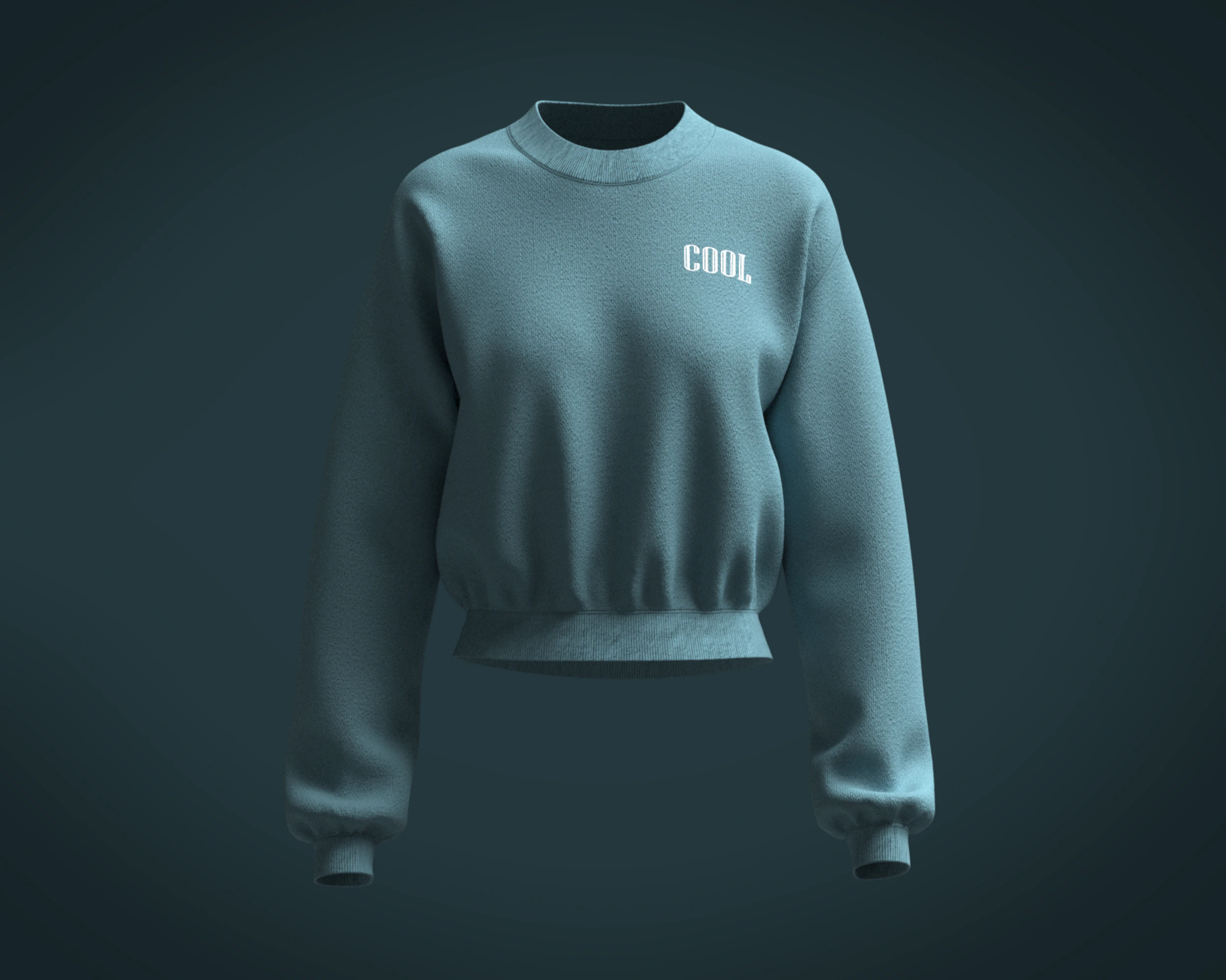 Ladies Sweatshirt V2 3D Model .c4d .max .obj .3ds .fbx .stl .blend 