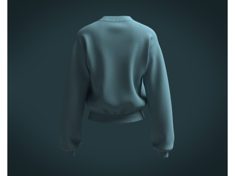 Ladies Sweatshirt V2 Model 3D