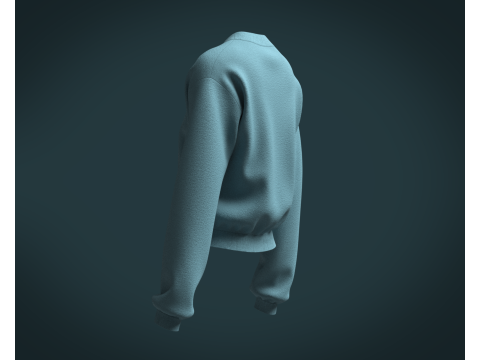 Ladies Sweatshirt V2 Model 3D