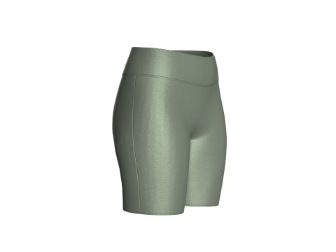 Ladies Yoga Shorts 3D Model