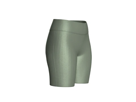 Ladies Yoga Shorts 3D Model