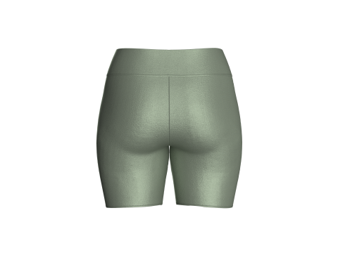 Ladies Yoga Shorts 3D Model