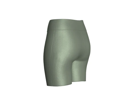 Ladies Yoga Shorts 3D Model