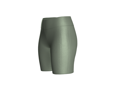 Ladies Yoga Shorts 3D Model