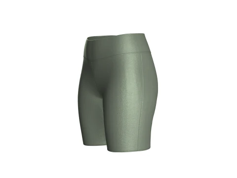 Ladies Yoga Shorts 3D Model