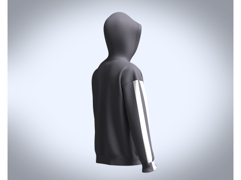 Men Fashion Hoodie Modello 3D