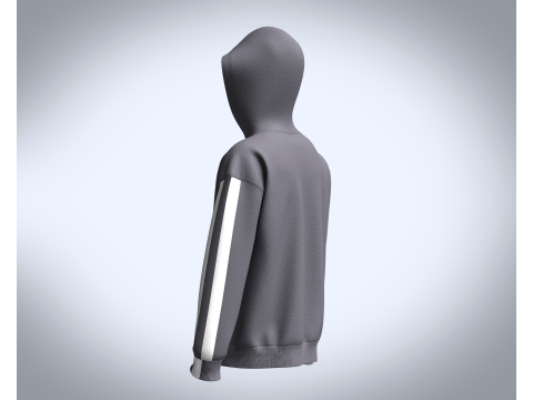 Men Fashion Hoodie Modello 3D