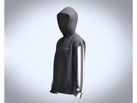 Men Fashion Hoodie Modello 3D