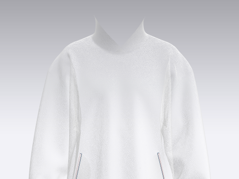 Men Hoodie without cord-Shoreline Model 3D