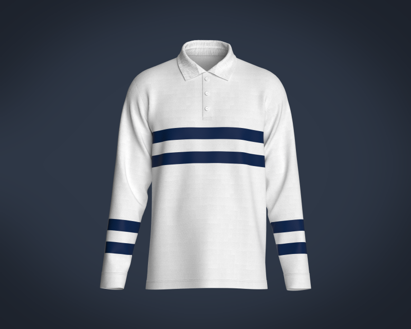 Mens Blue Stiped Polo Modello 3D .c4d .max .obj .3ds .fbx .stl .blend 