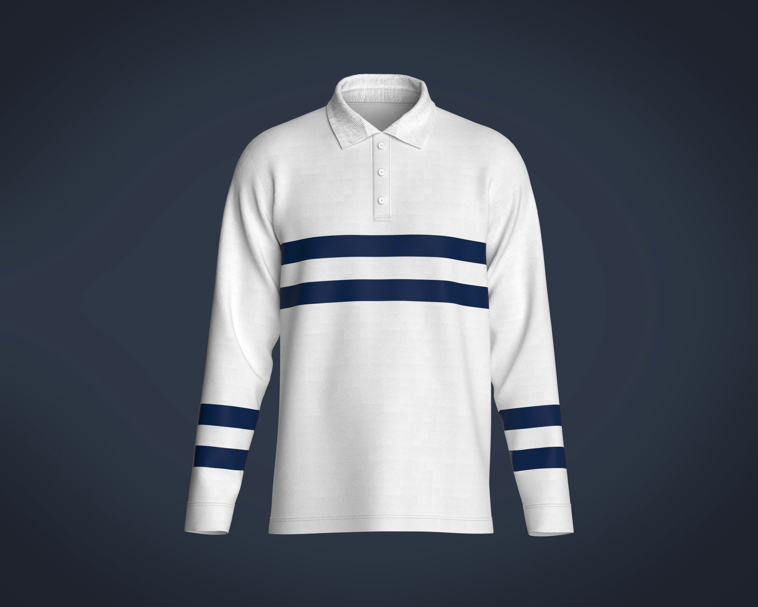 Mens Blue Stiped Polo 3D Model .c4d .max .obj .3ds .fbx .stl .blend 