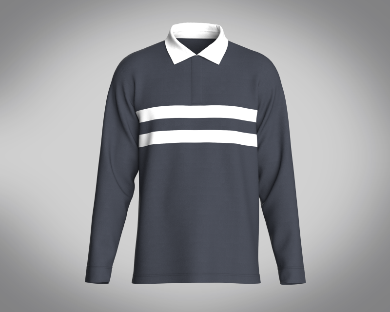 Men Blue and White Polo Modelo 3D .c4d .max .obj .3ds .fbx .stl .blend 