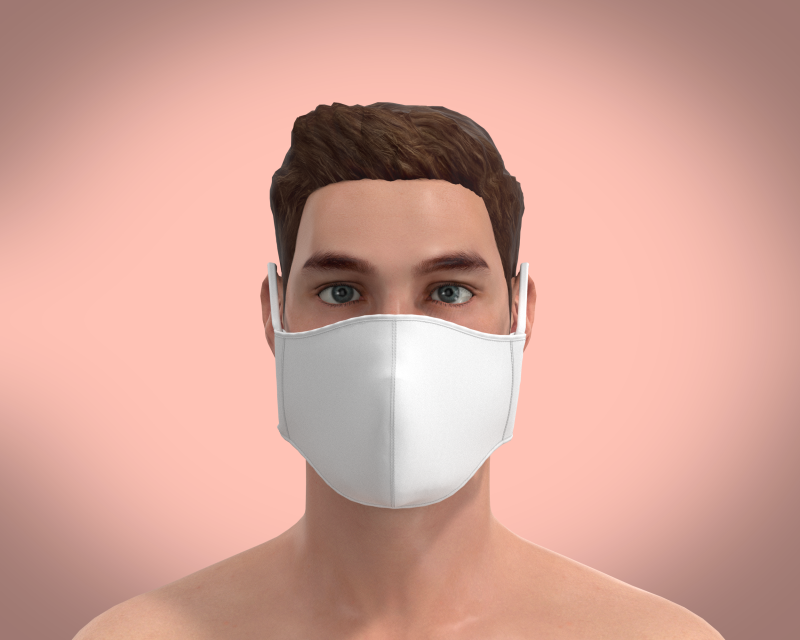 Mask 3D Model .c4d .max .obj .3ds .fbx .stl .blend 