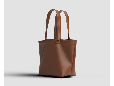 Sk&oacute;rzana torebka do ręki Model 3D