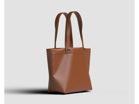 Sk&oacute;rzana torebka do ręki Model 3D