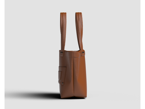 Leather Hand Bag 3D Model