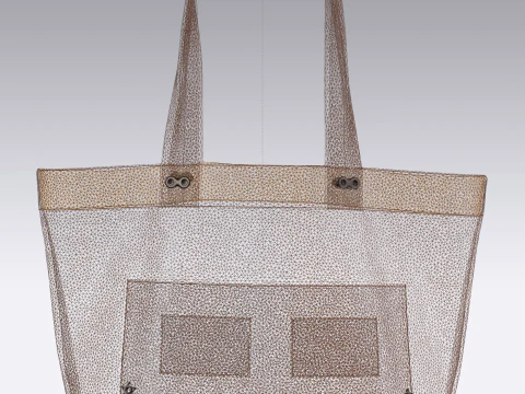 Sk&oacute;rzana torebka do ręki Model 3D