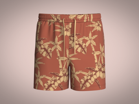 Men Short Pant - AOP 3D Model