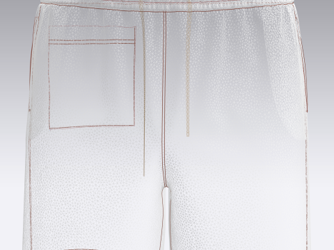 Men Short Pant - AOP 3D Model