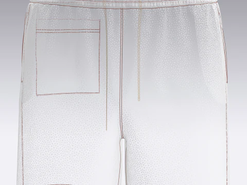 Men Short Pant - AOP 3D Model