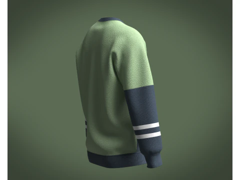 Men 3 Color Sweatshirt 3D Model