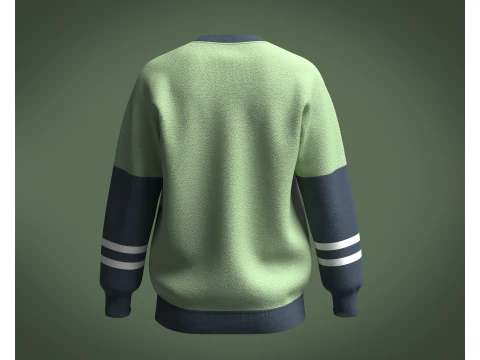 Men 3 Color Sweatshirt 3D Model