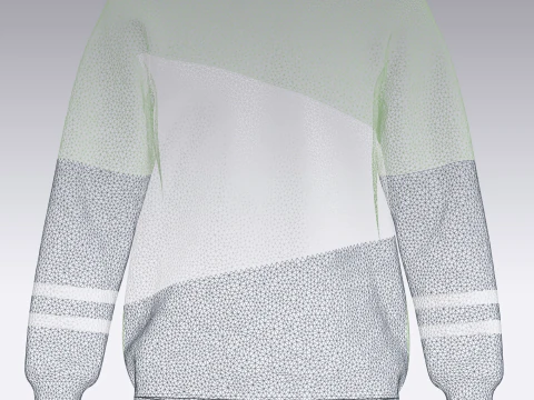 Men 3 Color Sweatshirt 3D Model
