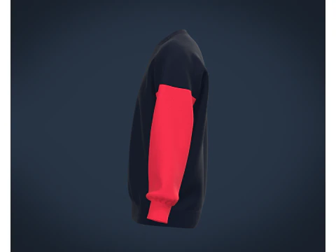 Men Blue Sweatshirt 3D Model