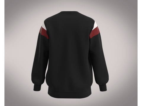 Men Black Sweatshirt 3D 模型