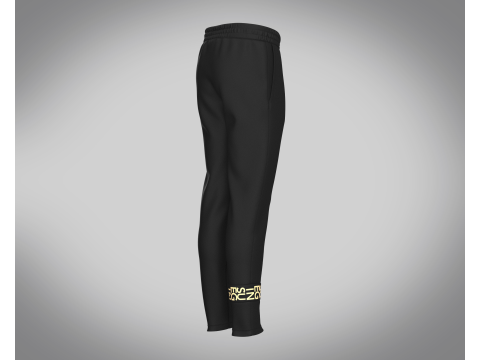 Men Black And Gold Pant 3D Model