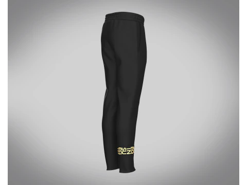 Men Black And Gold Pant 3D Model