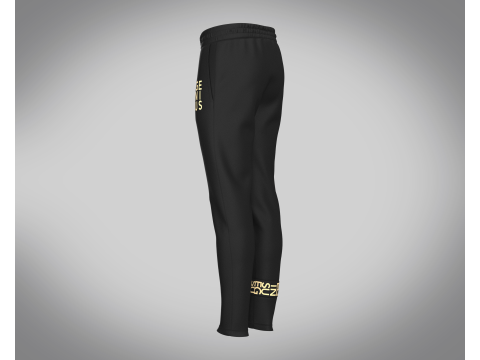 Men Black And Gold Pant 3D Model