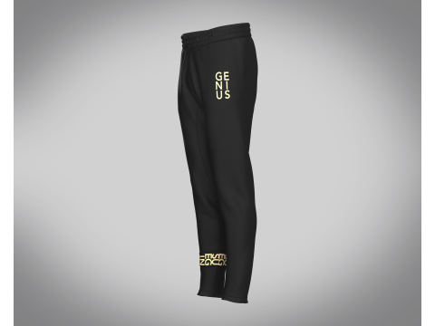 Men Black And Gold Pant 3D Model