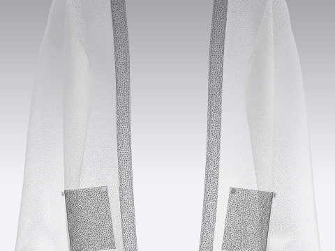 Men Cardigan 3D 模型