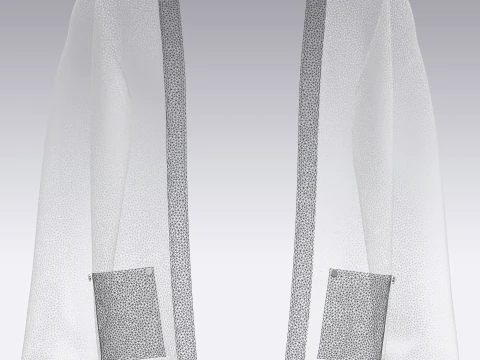 Men Cardigan 3D Model