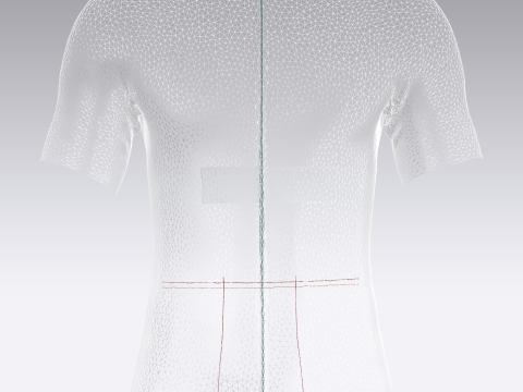 Men Cycling Jersey - Green Printed 3Dモデル