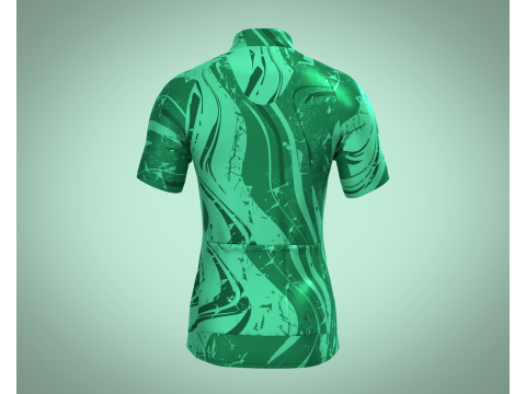 Men Cycling Jersey - Green Printed 3Dモデル