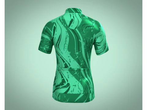 Men Cycling Jersey - Green Printed 3D Model