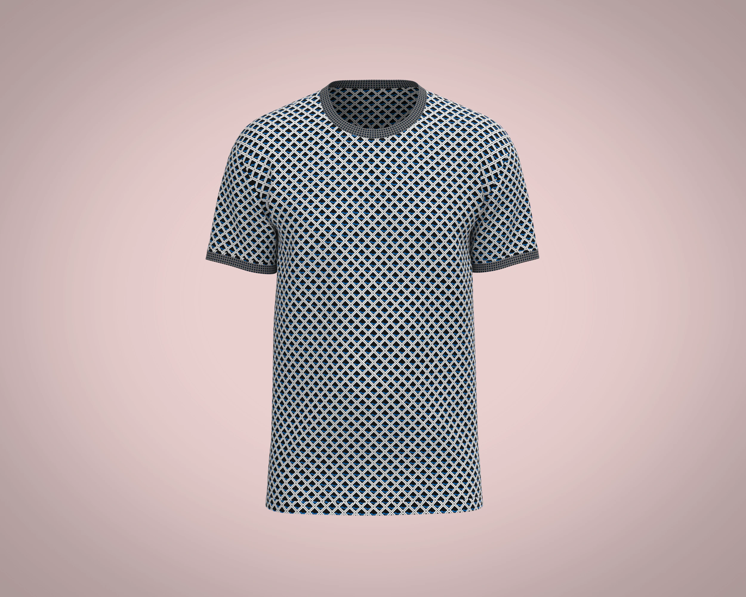 Men AOP T-Shirt 3D Model .c4d .max .obj .3ds .fbx .stl .blend