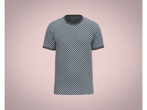 Męska koszulka AOP Model 3D