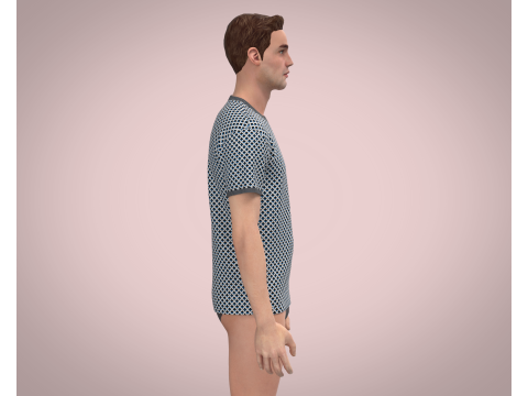 Men AOP T-Shirt 3D Model