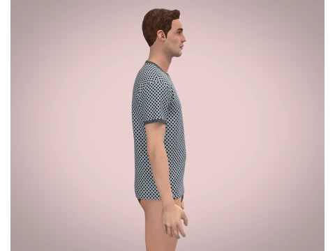 Men AOP T-Shirt 3D Model
