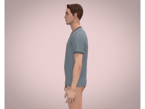 Men AOP T-Shirt 3D Model