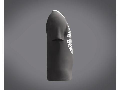 Men Gray T-Shirt 3D Model