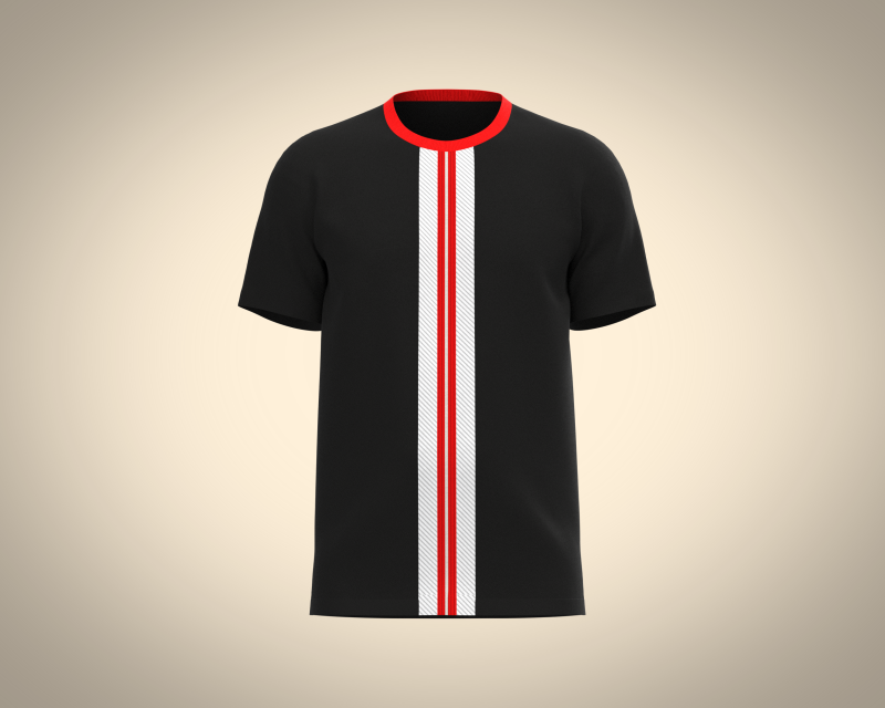 Men Black T-shirt Modelo 3D .c4d .max .obj .3ds .fbx .stl .blend 