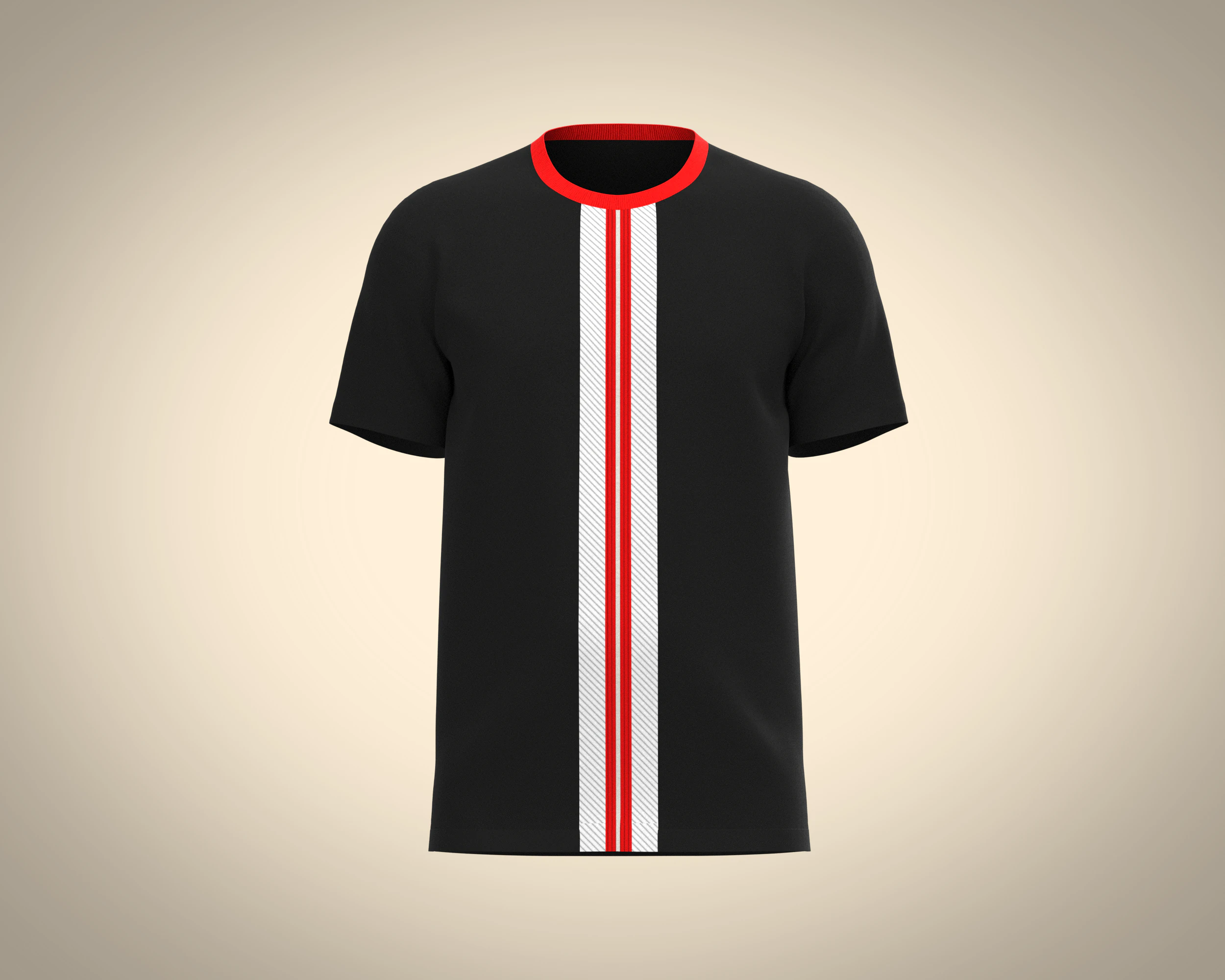Men Black T-shirt 3D Model .c4d .max .obj .3ds .fbx .stl .blend 