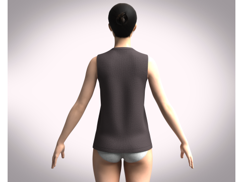 Ladies Tank Tops - 6 Styles Pack Modelo 3D