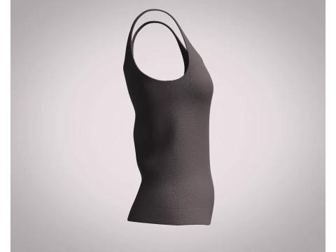 Ladies Tank Tops - 6 Styles Pack 3D Model